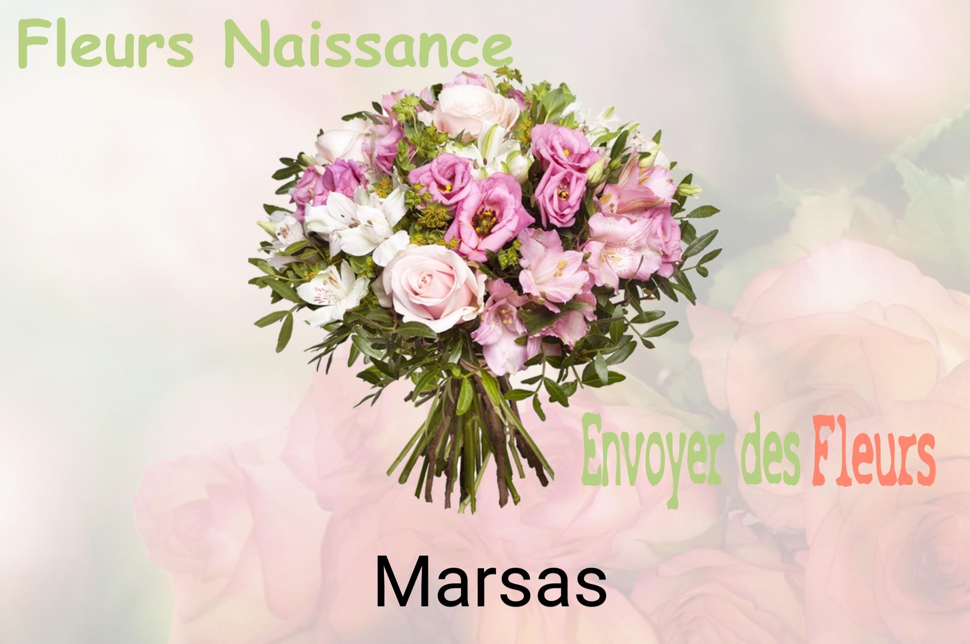 Bouquet de fleurs de naissance livré à Marsas